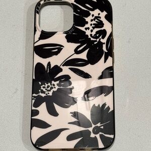 Floral Black and Light Pink Phone Case